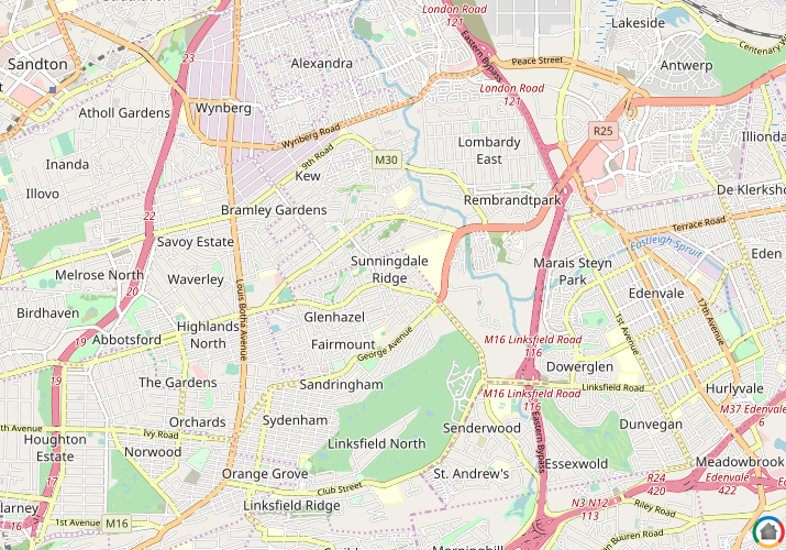 Map location of Sunningdale - JHB